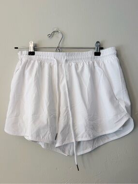 White Workout Shorts Size Large